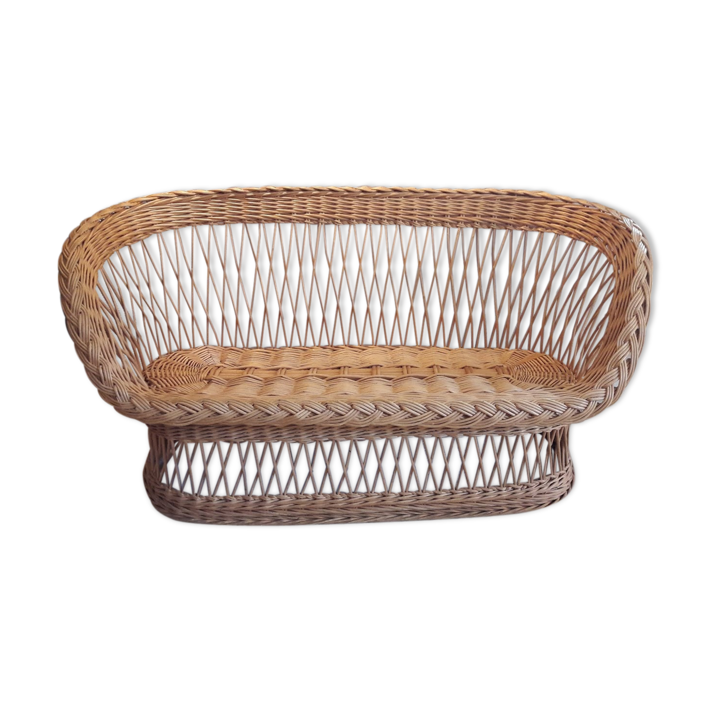 Bench-rattan 3 seats