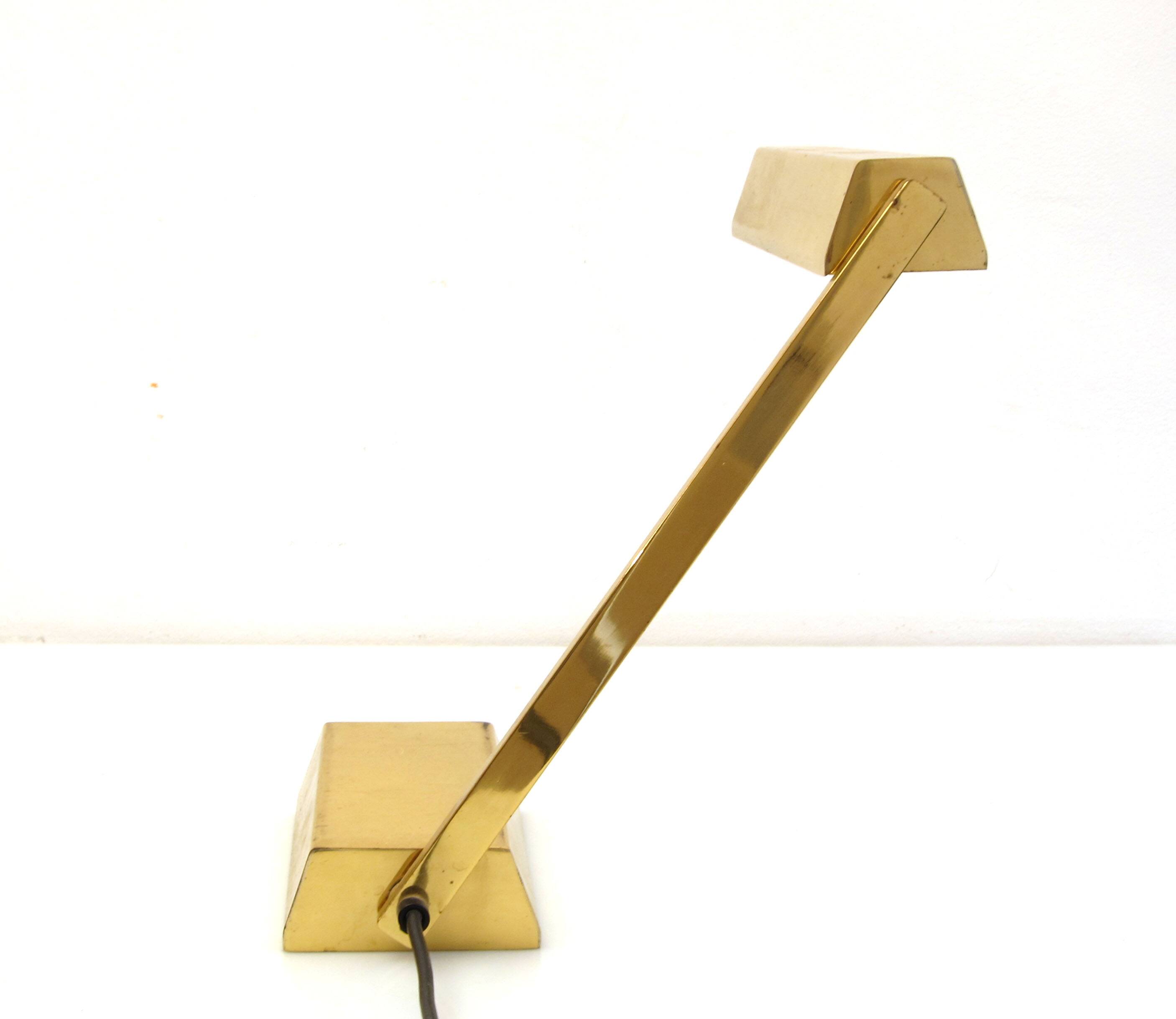 Adjustable retro vintage gold desk lamp