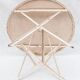 Table pliante ronde française vintage en fer