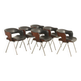 Ensemble de six chaises Oxford de Martin Grierson pour Arflex, 1963