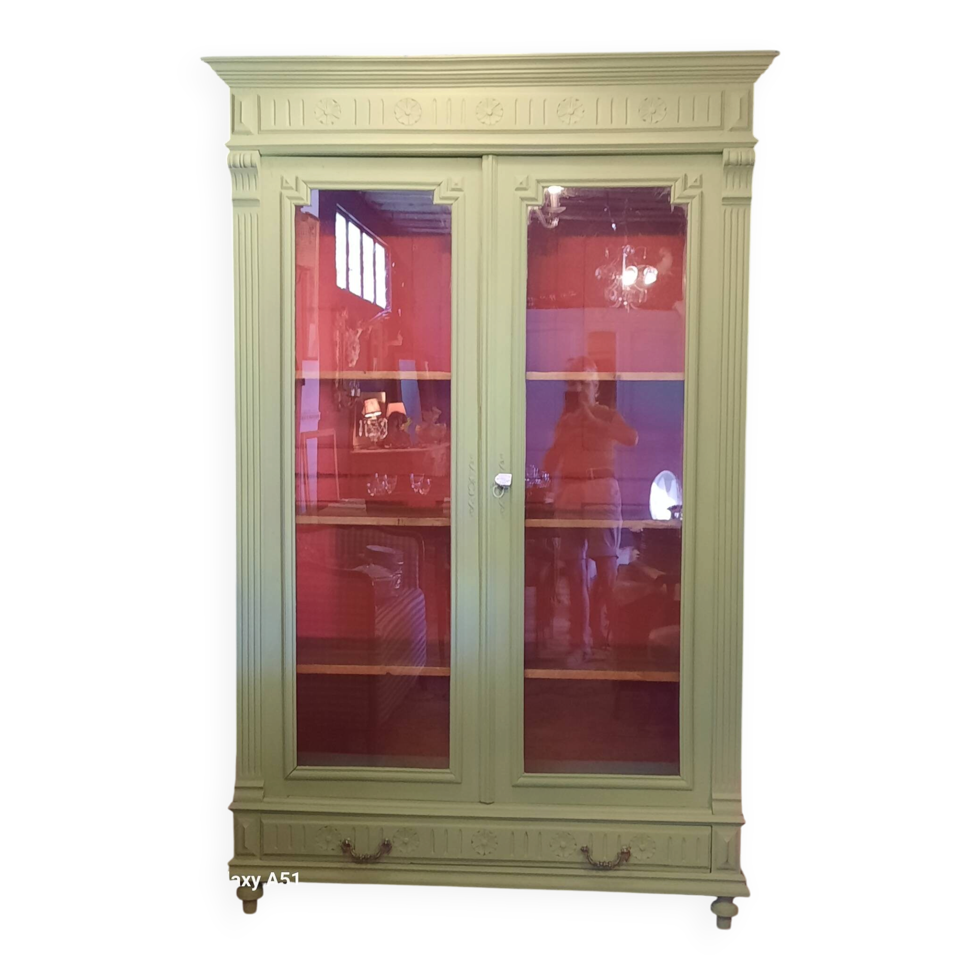 Walnut display cabinet