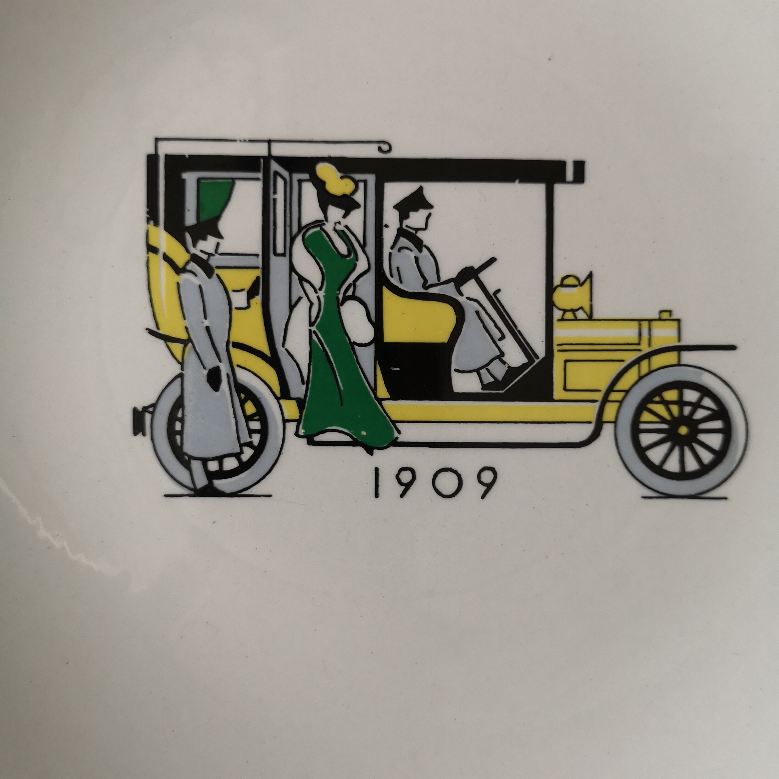 Set of 10 Lunéville dessert plates