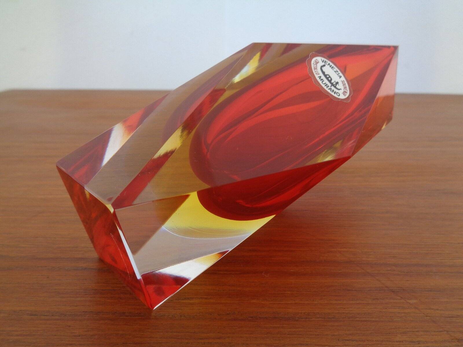 Vintage Italian Murano Glass Vase, 1960s