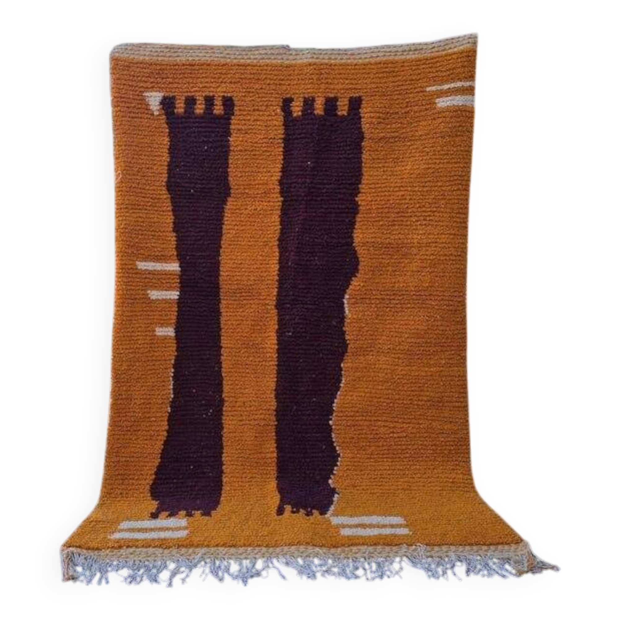 Authentic handmade pure wool rug size 1/2 m