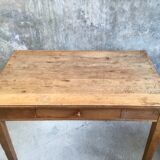 Small oak farmhouse table with large drawer - 110 cm