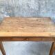 Small oak farmhouse table with large drawer - 110 cm