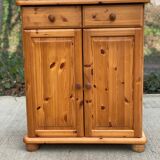 Buffet 2 portes et 2 tiroirs en pin massif