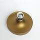 Wall lamp space age golden matte, Flush Light Gold, Germany 1960-70