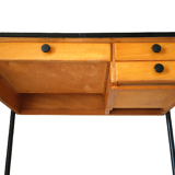 Vintage desk 60' wood and metal FORBO