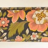 Box old pink flowers haberdashery