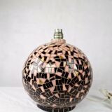 Vintage terracotta lamp and tesserae - circa 1950