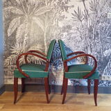 Pair of armchairs bridge mustache