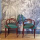 Pair of armchairs bridge mustache
