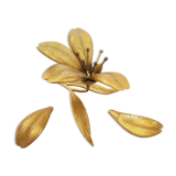 Brass flower ashtray