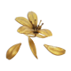 Brass flower ashtray