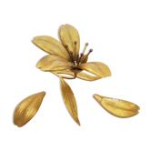 Cendrier fleur en laiton