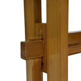 Vintage Scandinavian modern pinewood bench from the 1960's