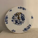 Limoges blue and white porcelain platter
