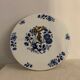 Limoges blue and white porcelain platter