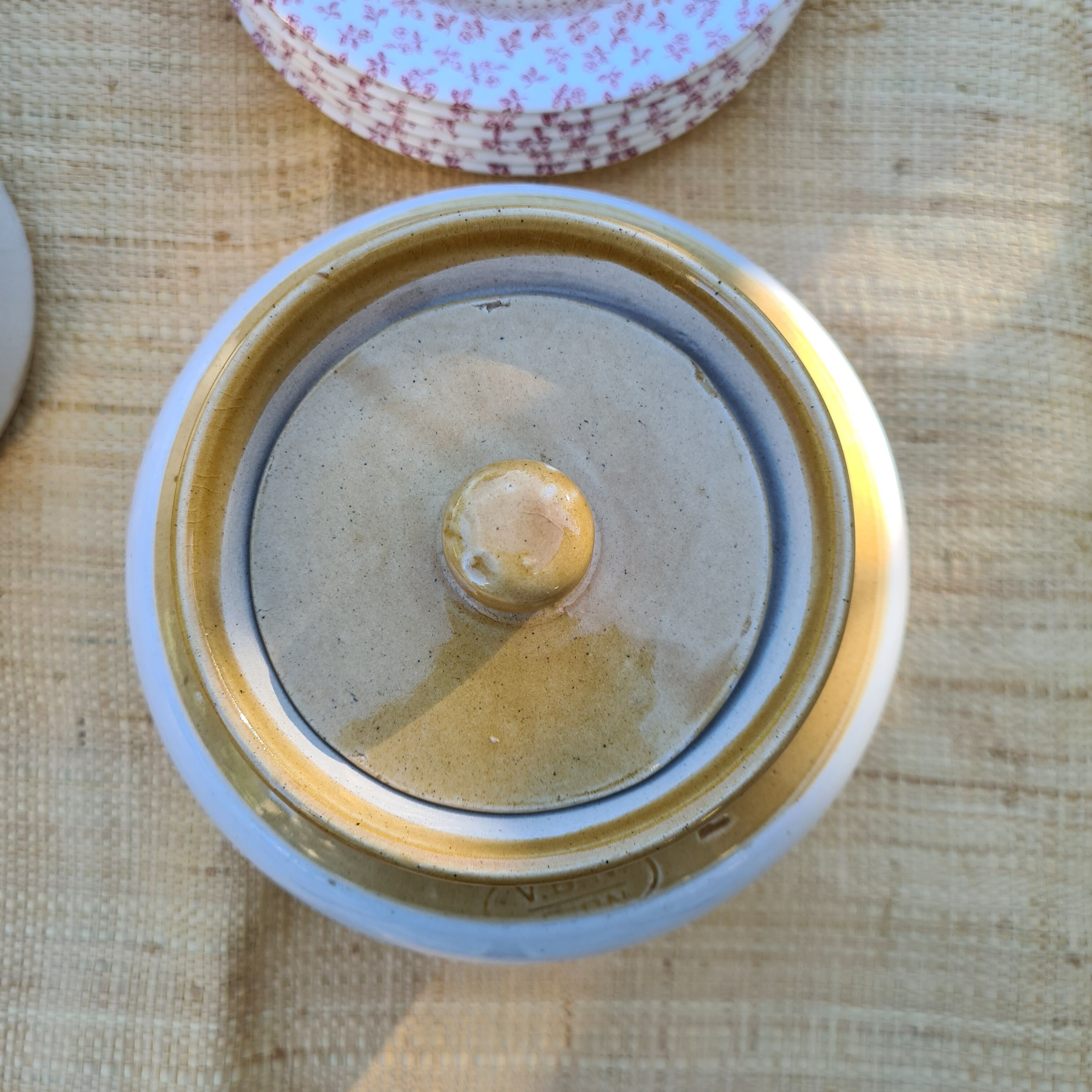 Ceramic pickle jar stoneware jar VBN India