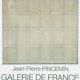 Affiche Jean Pierre Pincemin 1984