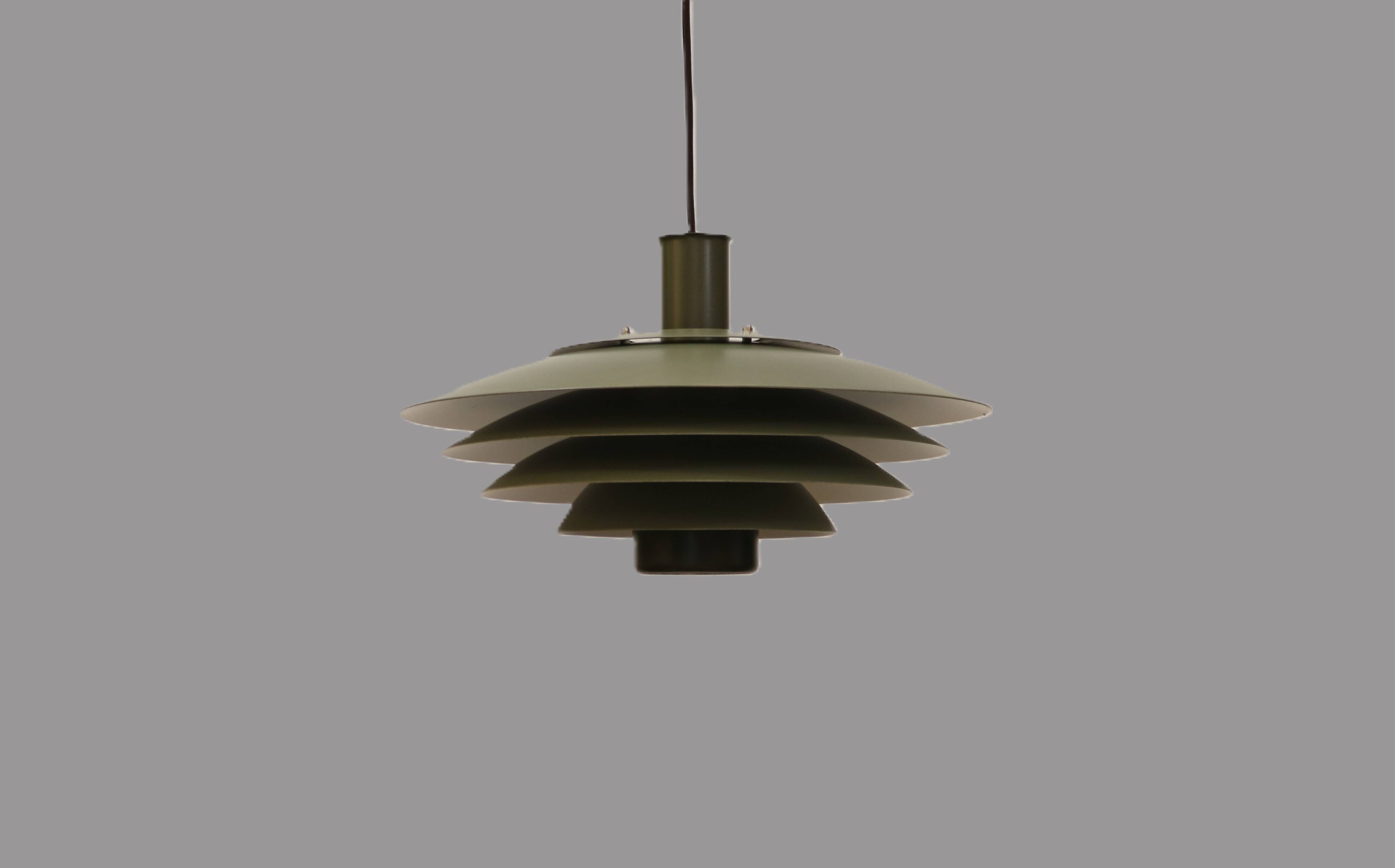 Unique green-coloured Nordic pendant lamp by Form Light model 52610, Denmark.