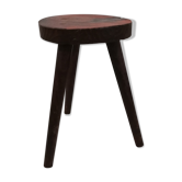 Tabouret tripode brutaliste