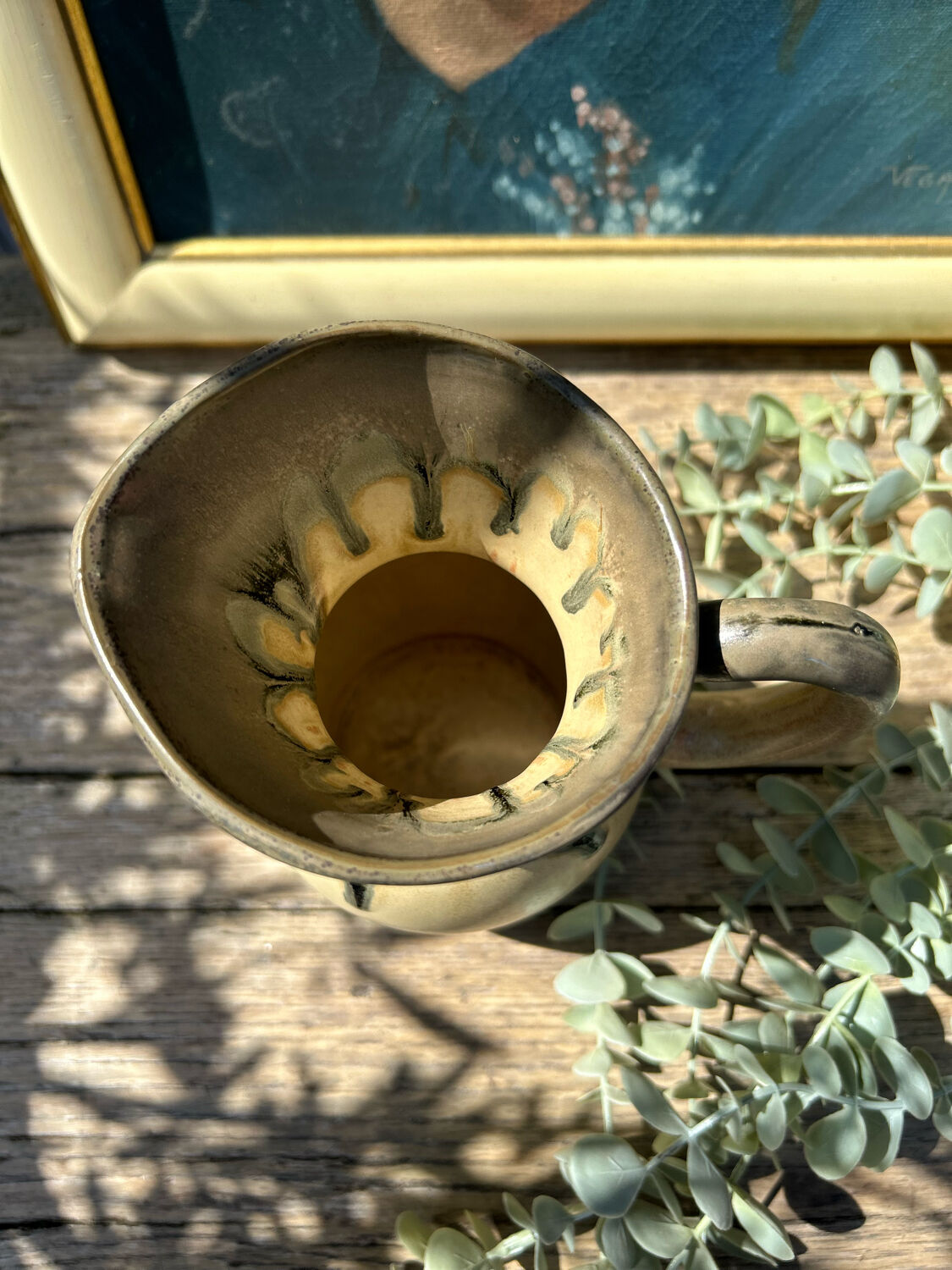Vintage ceramic pitcher