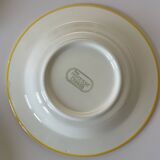 Yellow soup plate