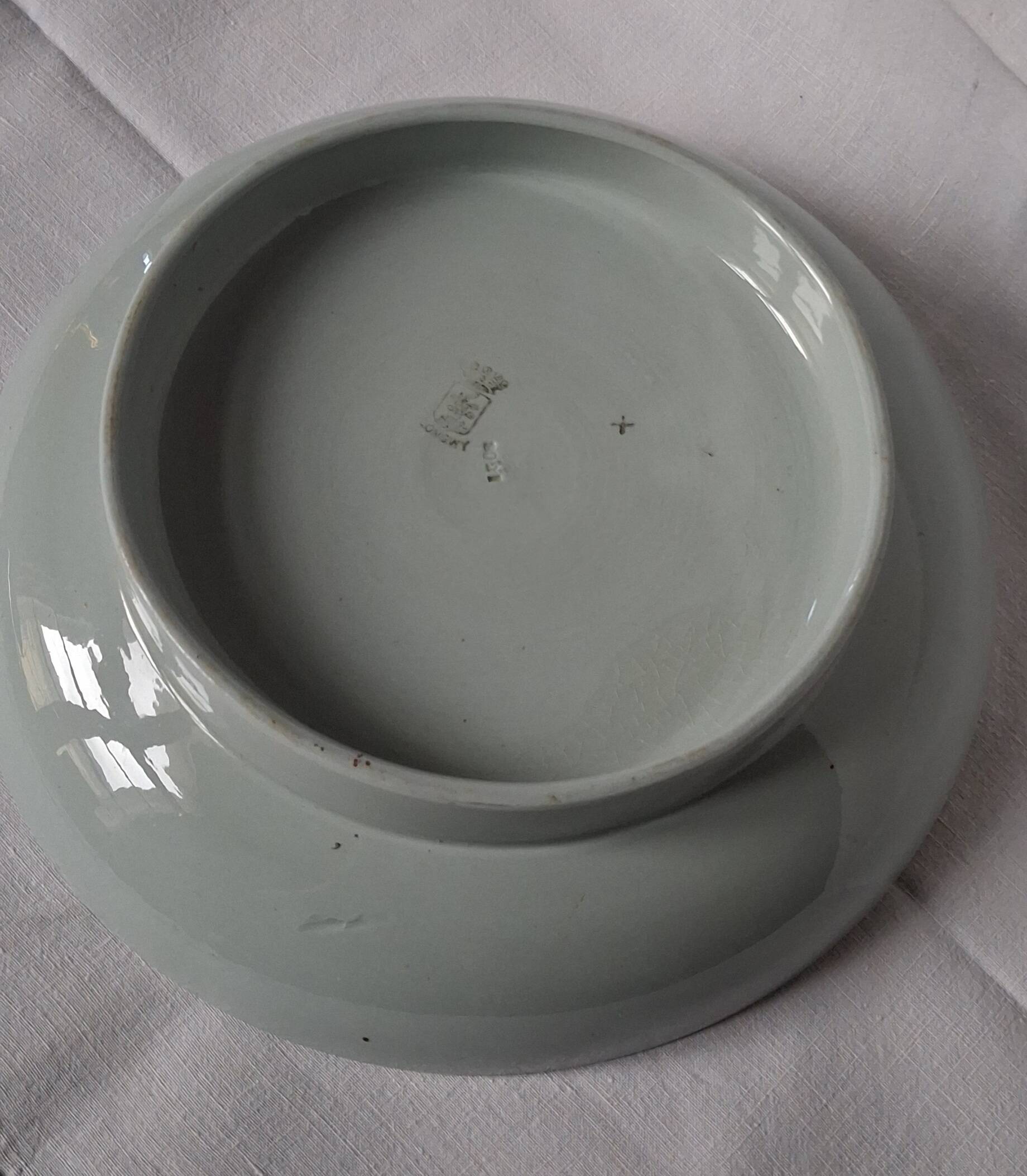 Longwy enamel cup Robin Redbreast