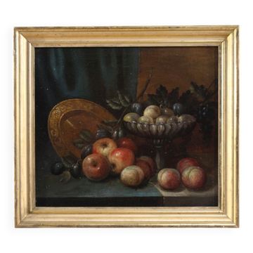 Antique Italian still life painting from the 18th century