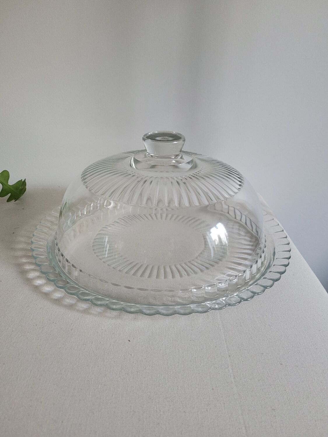 Luminarc glass cake dome