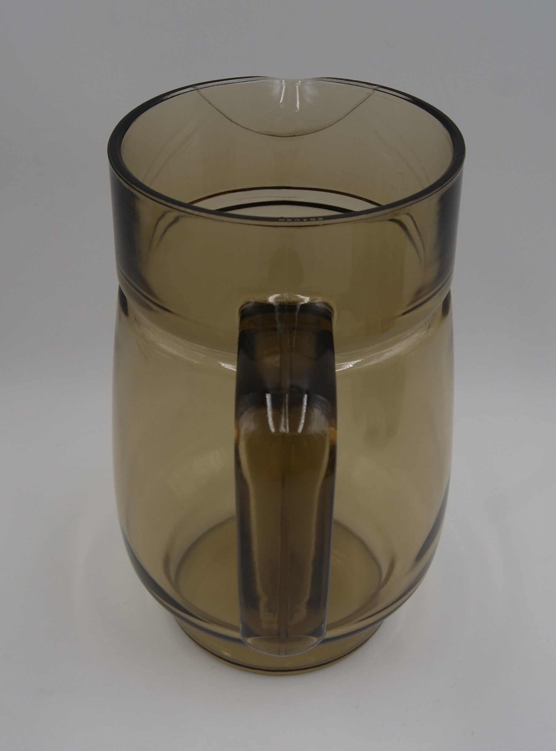 Vintage smoked glass service