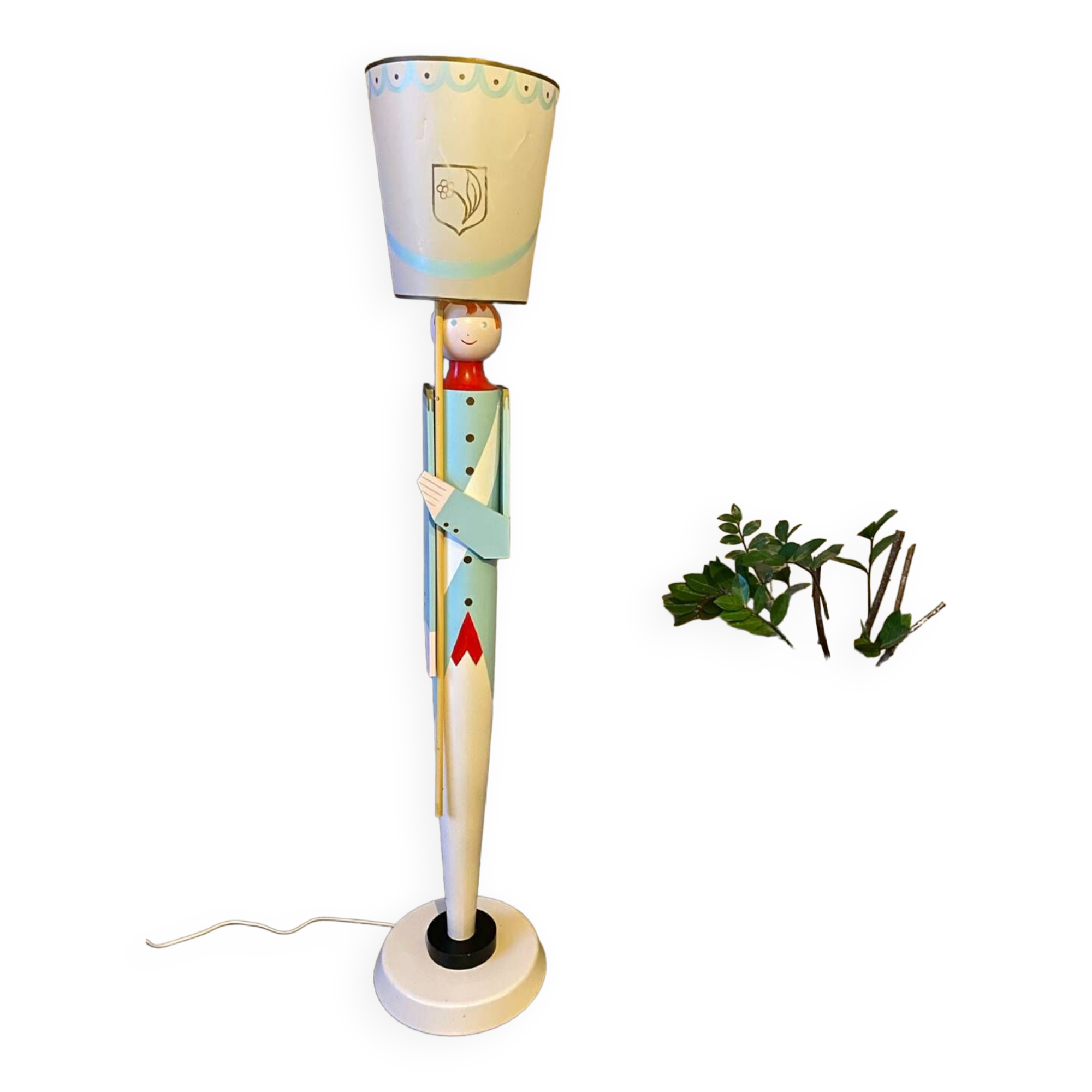 Vintage soldier floor lamp Suzanne bonnichon