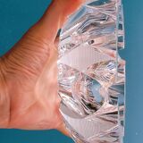Chiseled bohemian crystal ashtray