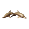 Couple of dolphins in brass