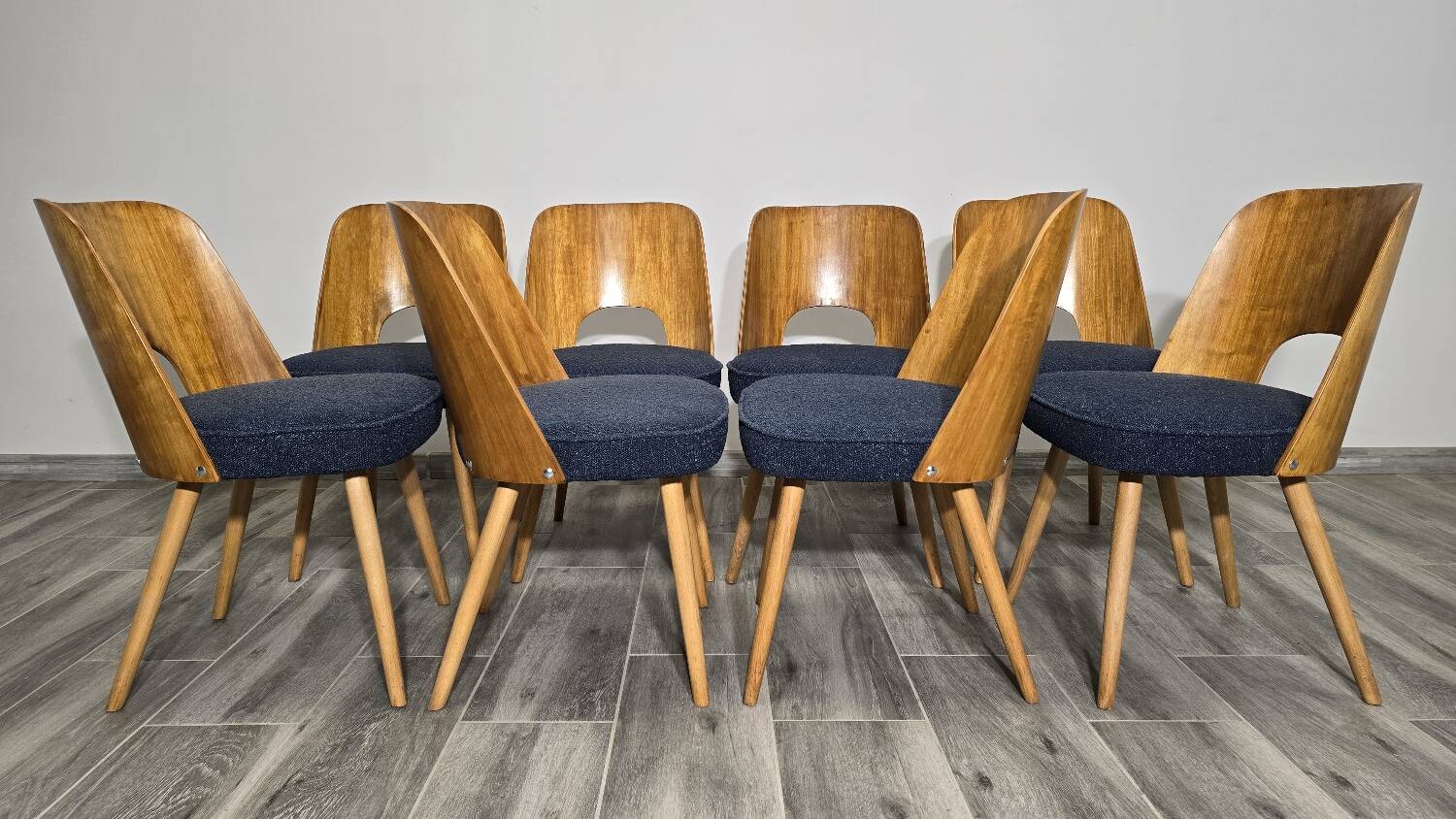 Dining Chairs by Oswald Haerdtl, 1950s, Set of 8