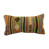 Housse coussin vintage 20x40 cm kilim