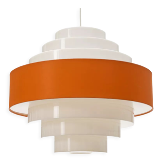 Vintage Scandinavian pendant lamp by designers Uno & Osten Kristiansson for Luxus