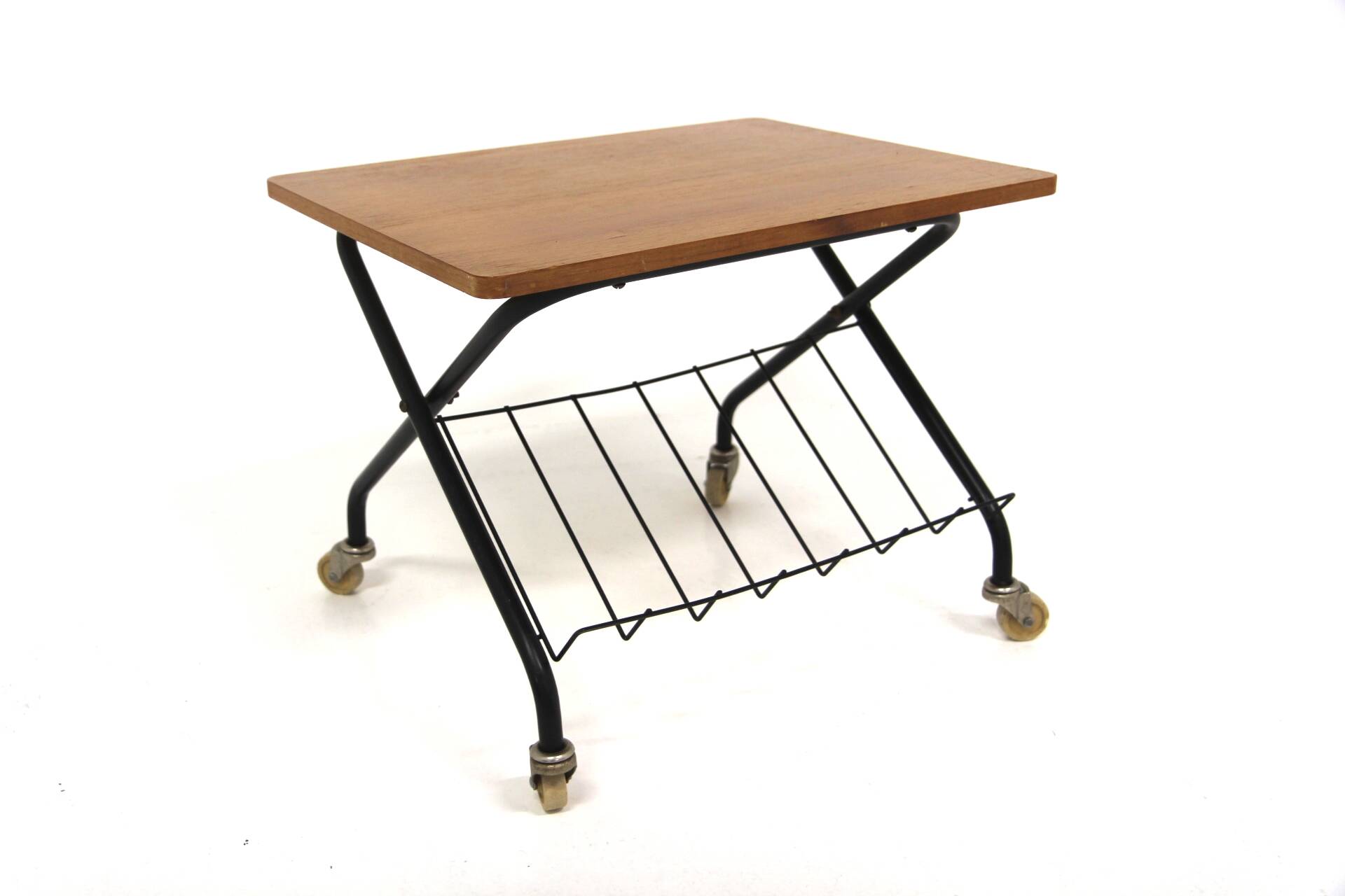 "Stringbord" side table in teak, Sweden, 1950