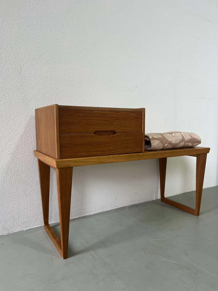 Vintage telephone bench with box Kai Kristiansen