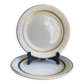 2 Vintage Plates Villeroy & Boch Mettlach - Economic Union France-Sarr