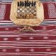 Chess table with handmade drawers made of olive wood