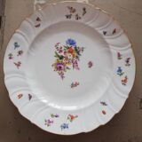 Lot deux plats ronds vintages porcelaine Bohème