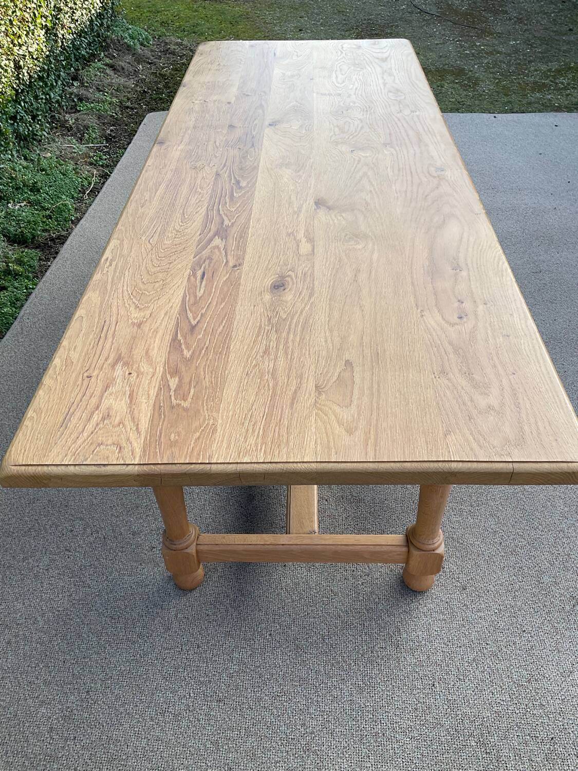 Solid oak farmhouse table