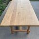 Solid oak farmhouse table