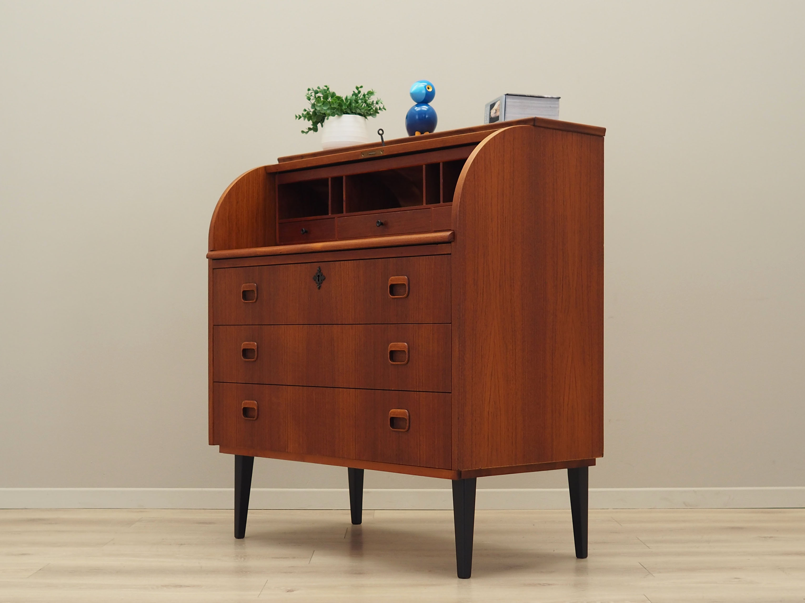 Teak secretary, Danish design, 1970s, production Denmark
