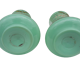 Pair of green opaline vases