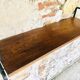Vintage metal and wood wall shelf, Scandinavian circa 60