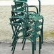 Series of 4 garden chairs